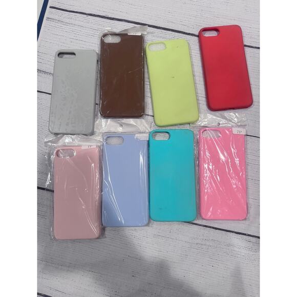 8 iPhone 8+ Silicone Cases - Picture 1 of 4